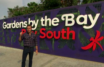 Murat 'Gardens by the Bay' adlı botanik bahçesini gezdi.
